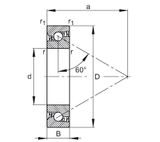 ǽ|S BSB025062-2RS-T, 򣬽| a = 60ƹɂ(c)ܷ