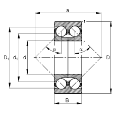 ǽ|S 3309-DA,  DIN 628-3 ˜ʵҪߴ磬pɷxʷփȦ|  = 45