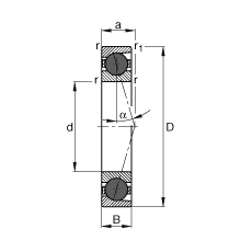 SS HCB71909-C-T-P4S, {ɌԪb|  = 15㣬մƹ