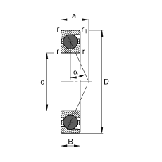 SS HCB71908-E-T-P4S, {ɌԪb|  = 25㣬մƹ