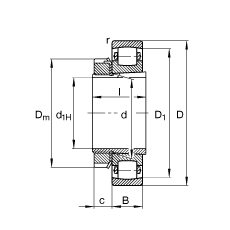 ΝLS 20320-K-MB-C3 + H320,  DIN 635  DIN 5415 ˜ʵҪߴ, F׺;o