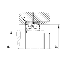 {ĝLS 239/530-K-MB + AH39/530,  DIN 635-2 ˜ʵҪߴ, F׺ж